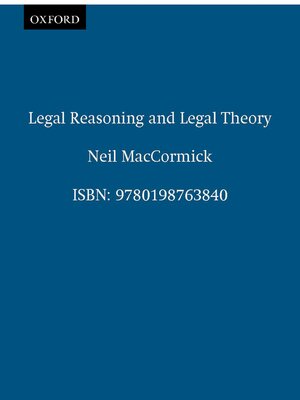 cover image of Legal Reasoning and Legal Theory